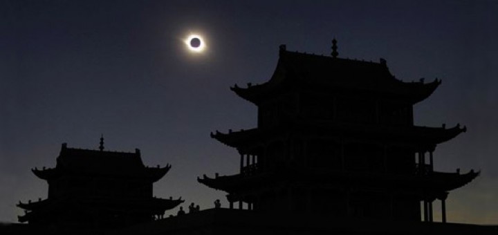Total solformørkelse i Kina