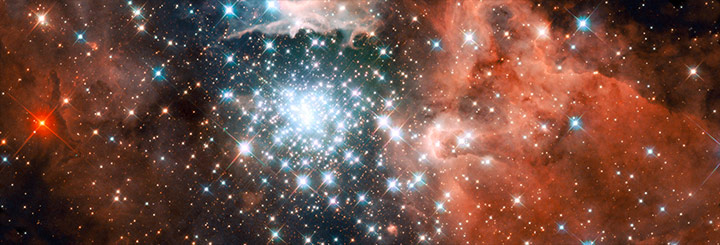 NGC 3603 avbildet av Romteleskopet Hubble