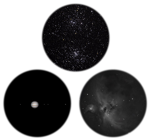 Dobbelthopen, Jupiter og Oriontåken