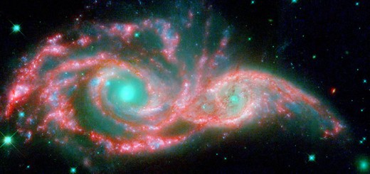 Galakseparet NGC 2207 og IC 2163