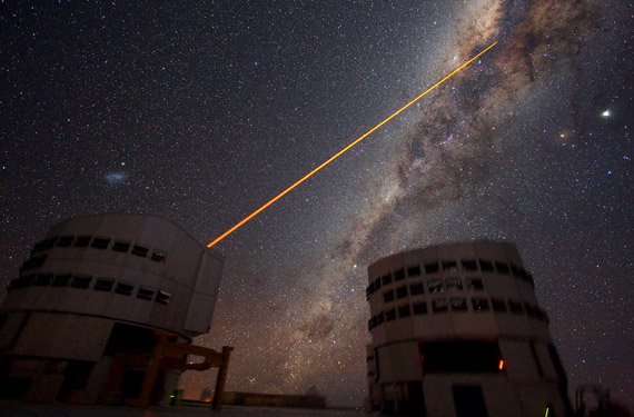 Laserstråle fra VLT