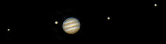 Jupiter og de galileiske måner