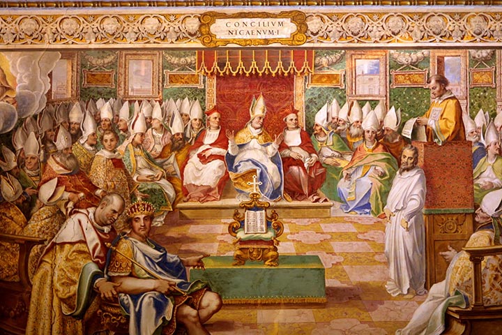 Kirkemøtet i Nikea i år 325 e.Kr.