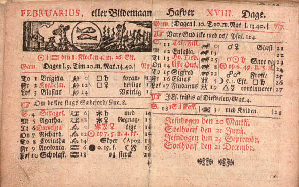 Februar 1700 i Danmark-Norge etter den gregorianske kalender