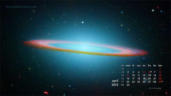 Kalender april 2012