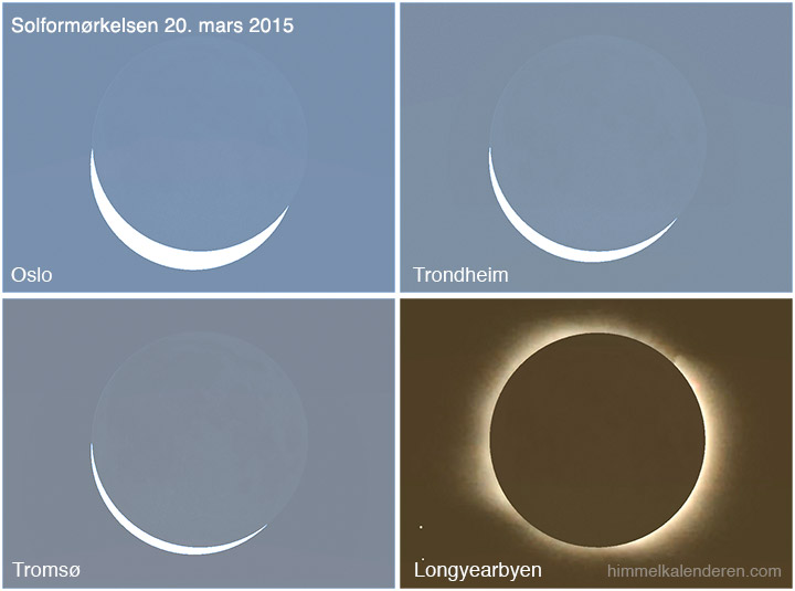 Solformørkelsen 20. mars 2015 på Svalbard og i Norge