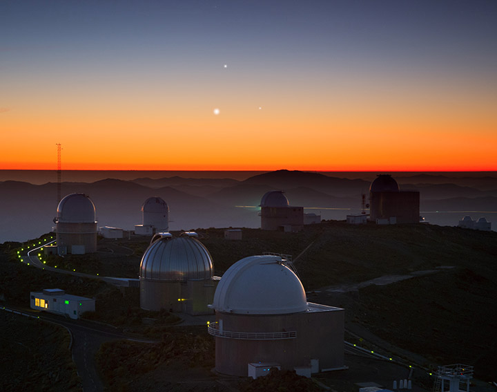 Tre planeter over La Silla