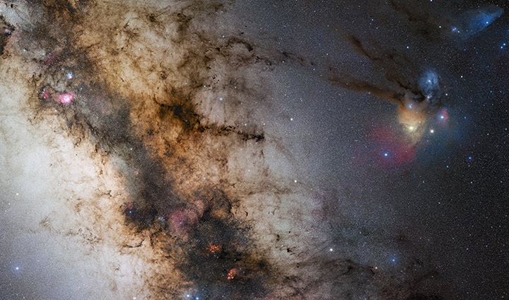 Melkeveien og Rho Ophiuchi-komplekset