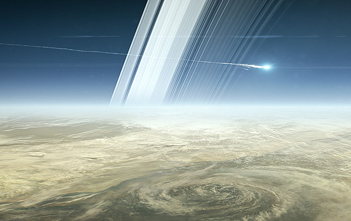 Romsonden Cassini brenner opp i Saturn-atmosfæren
