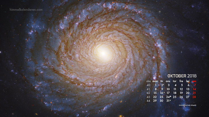 Kalender oktober 2018