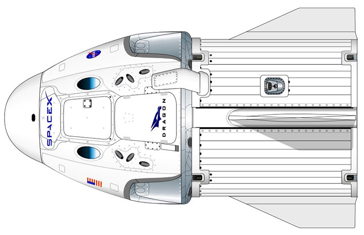 Crew Dragon-kapselen til SpaceX