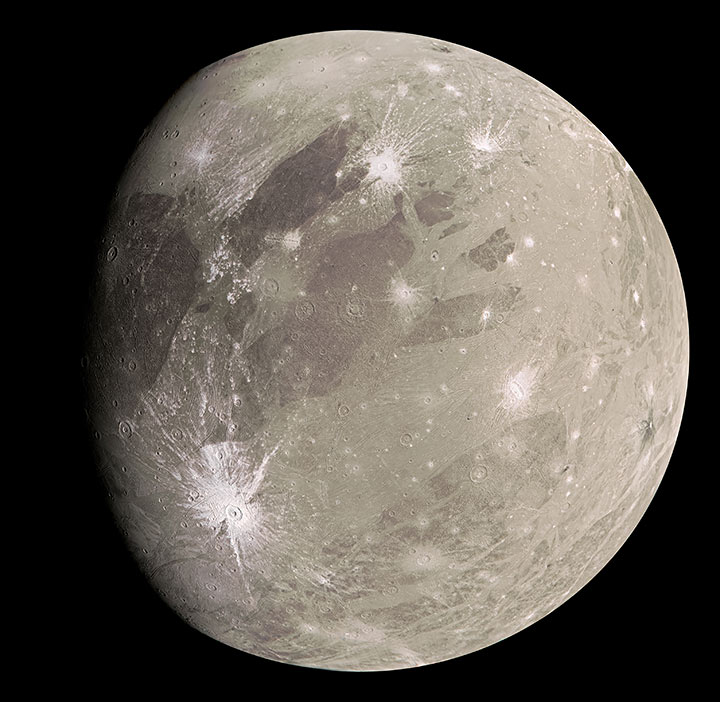 Jupiter-månen Ganymedes