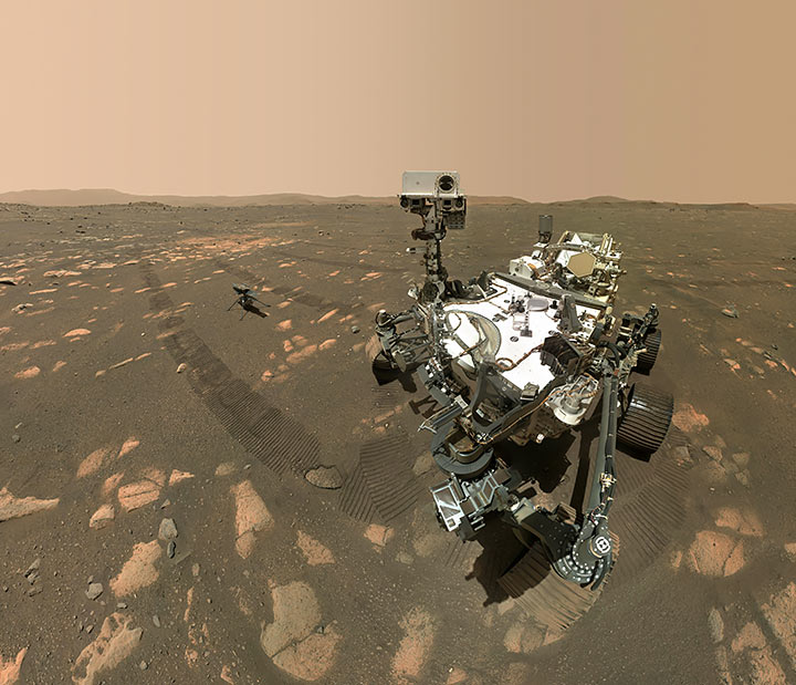 Robotbilen Perseverance på Mars
