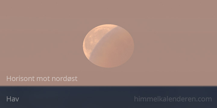 Måneformørkelse 8. november 2022 i Norge