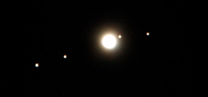 Jupiter og de galileiske måner