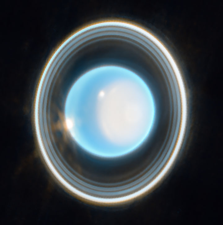 Uranus i infrarødt lys